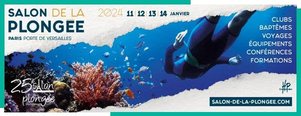 25e salon de la plongée Paris : encart d'annonce