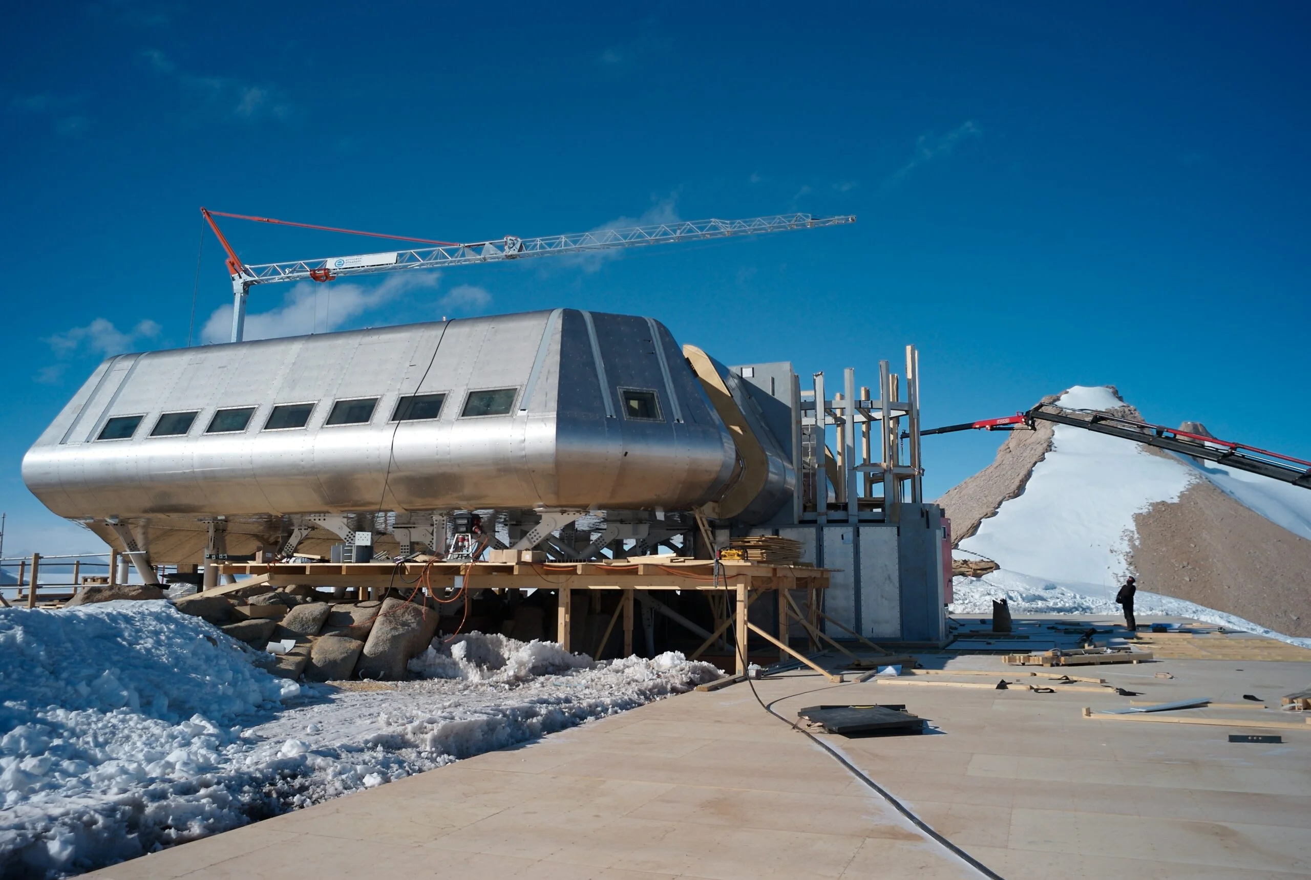 La station polaire belge Princess Elisabeth Antarctica.