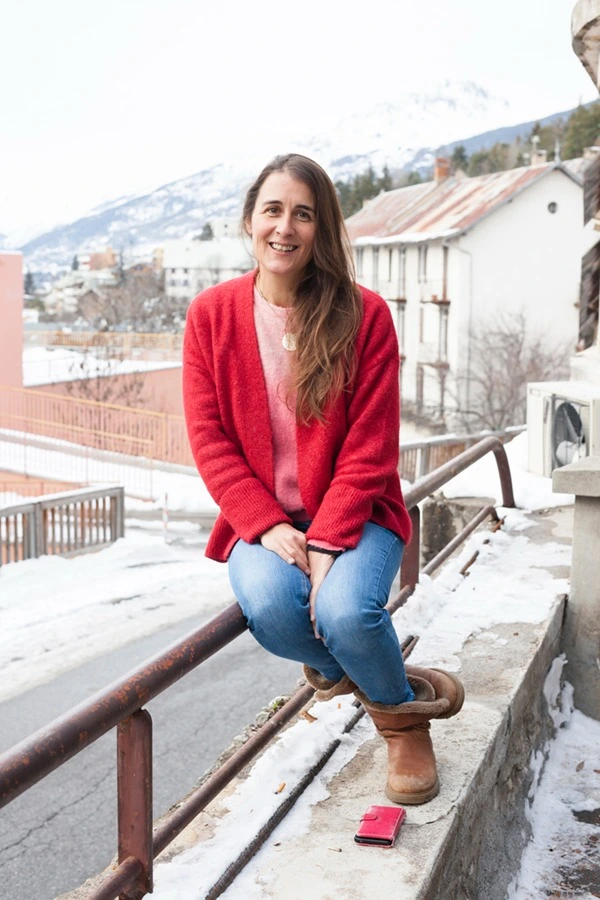 Marianne Chaud sur son balcon