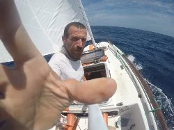 Yann Quenet en navigation