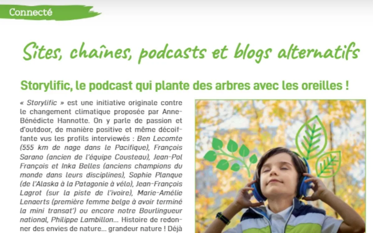 article presse Etre Plus magasine article sur Storylific dans Etre Plus Magazine