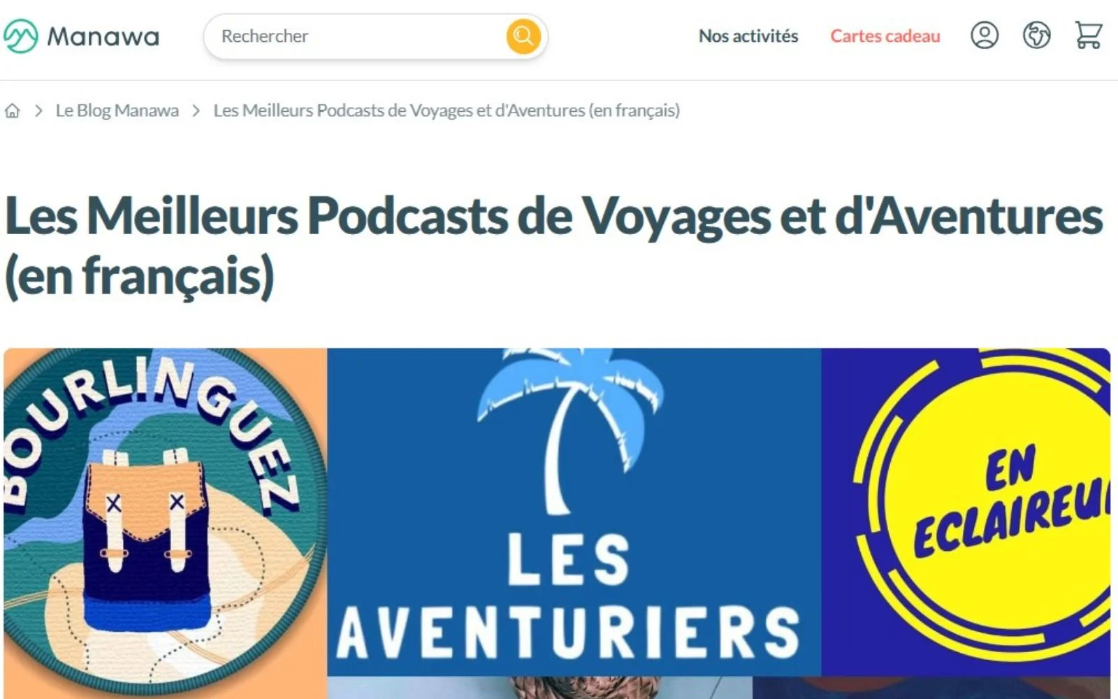 article Manawa sur Storylific meilleurs podcasts article sur manawa reprendant Storylific dans les meilleurs podcasts