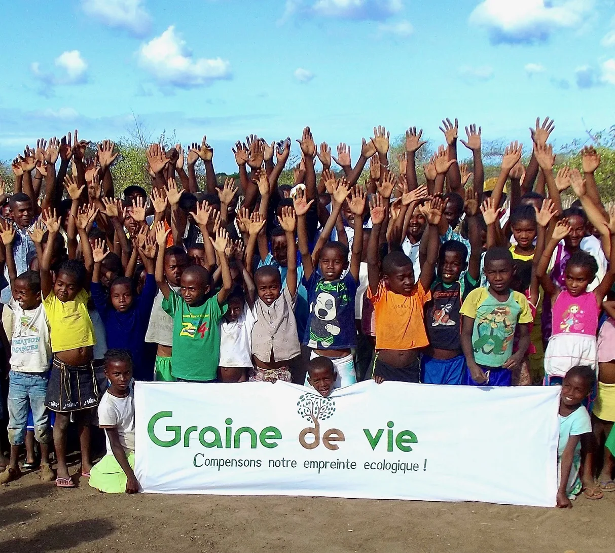 Graine de Vie ong sur le terrain, avec les enfants malgaches
